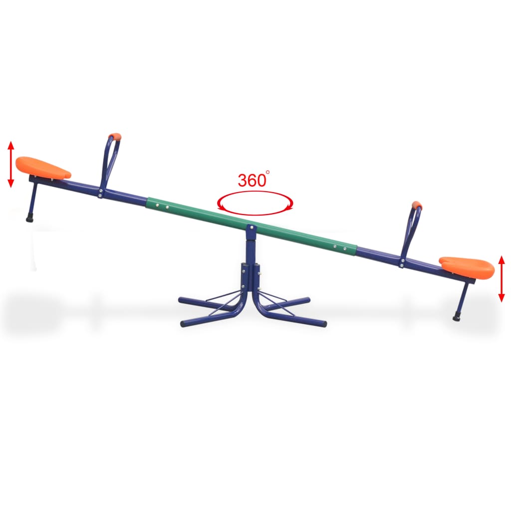 vidaXL Balansoar rotativ 360 grade, portocaliu vidaXL Balansoar rotativ 360 grade, portocaliu