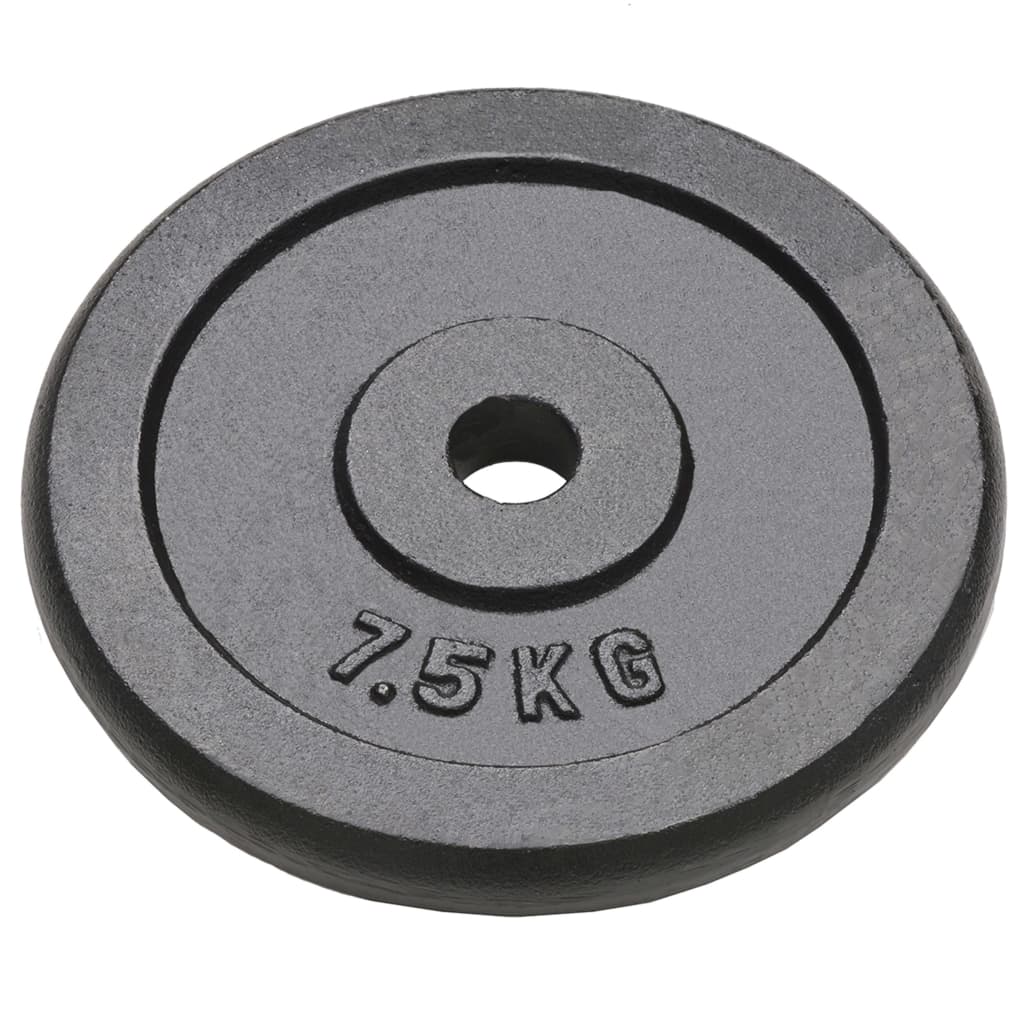 vidaXL Plăci de greutate, 4 buc., 4x7,5 kg, fontă vidaXL Plăci de greutate, 4 buc., 4x7,5 kg, fontă