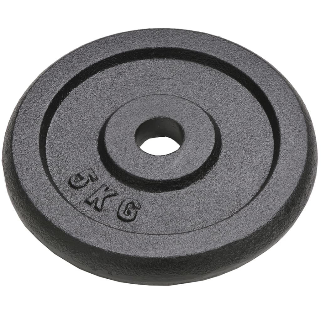 vidaXL Plăci de greutate, 4 buc., 2x10 kg+2x5 kg, fontă vidaXL Plăci de greutate, 4 buc., 2x10 kg+2x5 kg, fontă