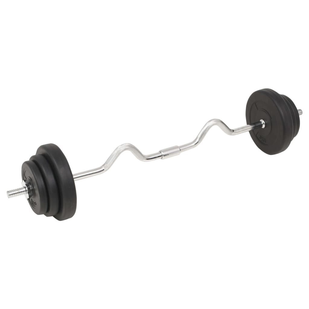 vidaXL Set de haltere și gantere, 30 kg vidaXL Set de haltere și gantere, 30 kg
