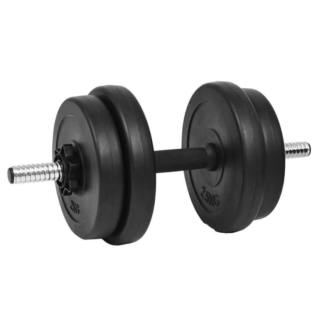 vidaXL Set haltere 14 buc., 20 kg vidaXL Set haltere 14 buc., 20 kg