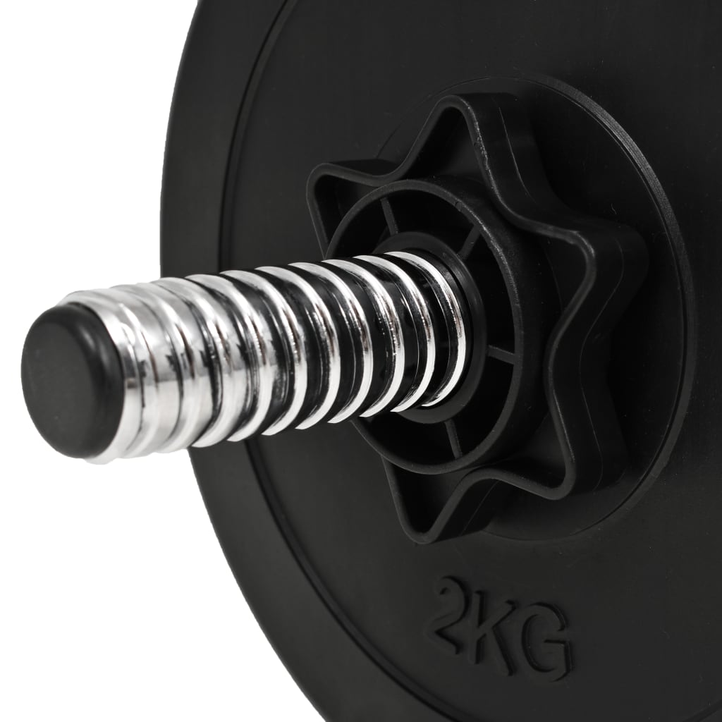 vidaXL Set haltere 14 buc., 20 kg vidaXL Set haltere 14 buc., 20 kg