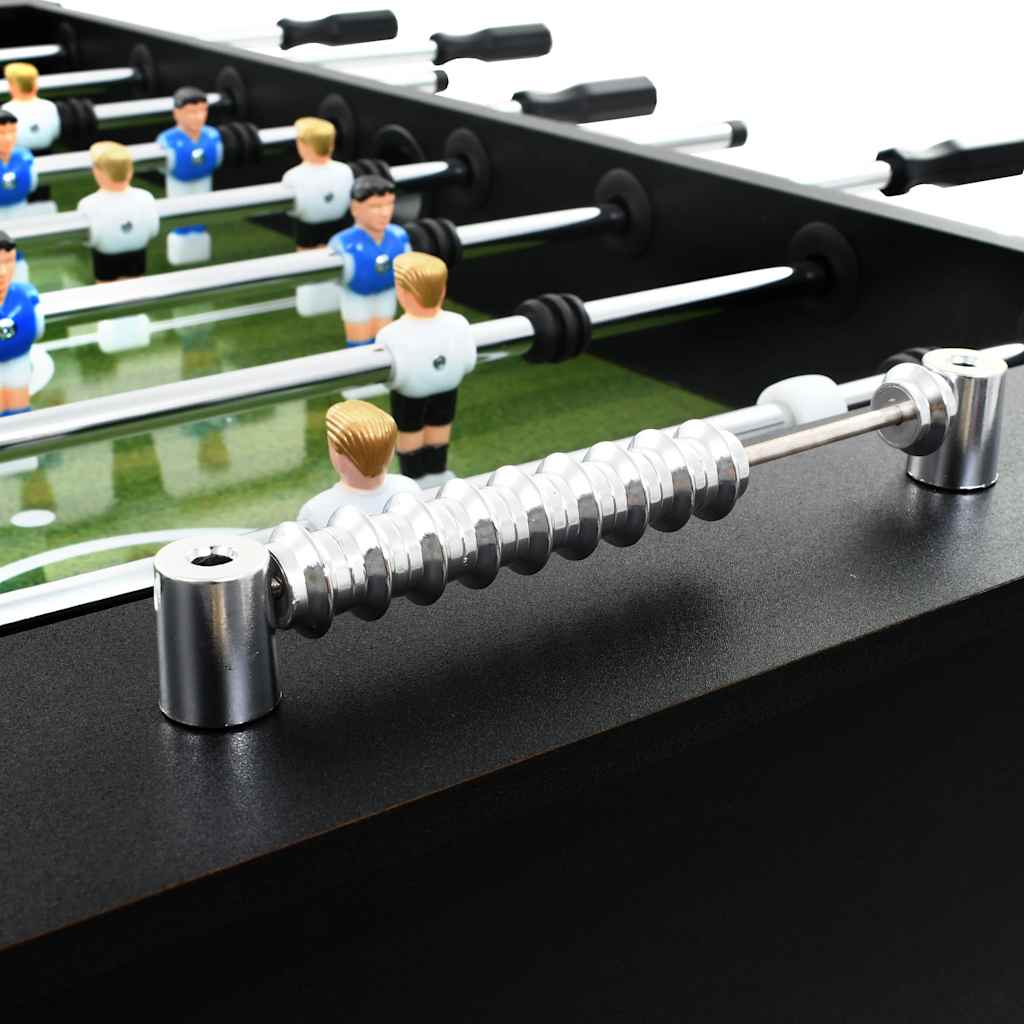 vidaXL Masă de fotbal, negru, 140 x 74,5 x 87,5 cm, oțel, 60 kg vidaXL Masă de fotbal, negru, 140 x 74,5 x 87,5 cm, oțel, 60 kg