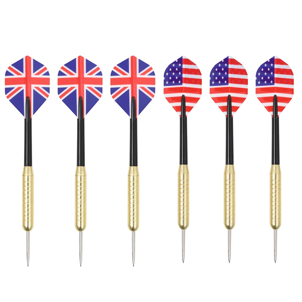 vidaXL Placă de darts profesională cu 6 săgeți, sisal vidaXL Placă de darts profesională cu 6 săgeți, sisal