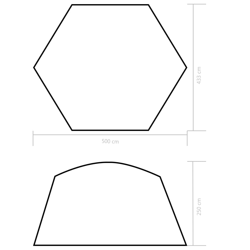 vidaXL Cort de piscină, albastru, 500x433x250 cm, țesătură vidaXL Cort de piscină, albastru, 500x433x250 cm, țesătură