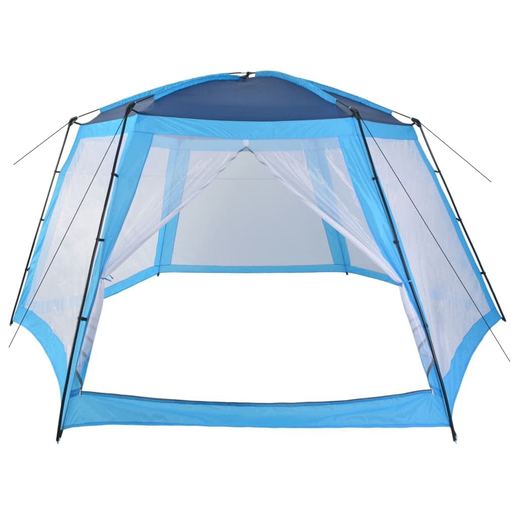 vidaXL Cort de piscină, albastru, 590x520x250 cm, țesătură vidaXL Cort de piscină, albastru, 590x520x250 cm, țesătură