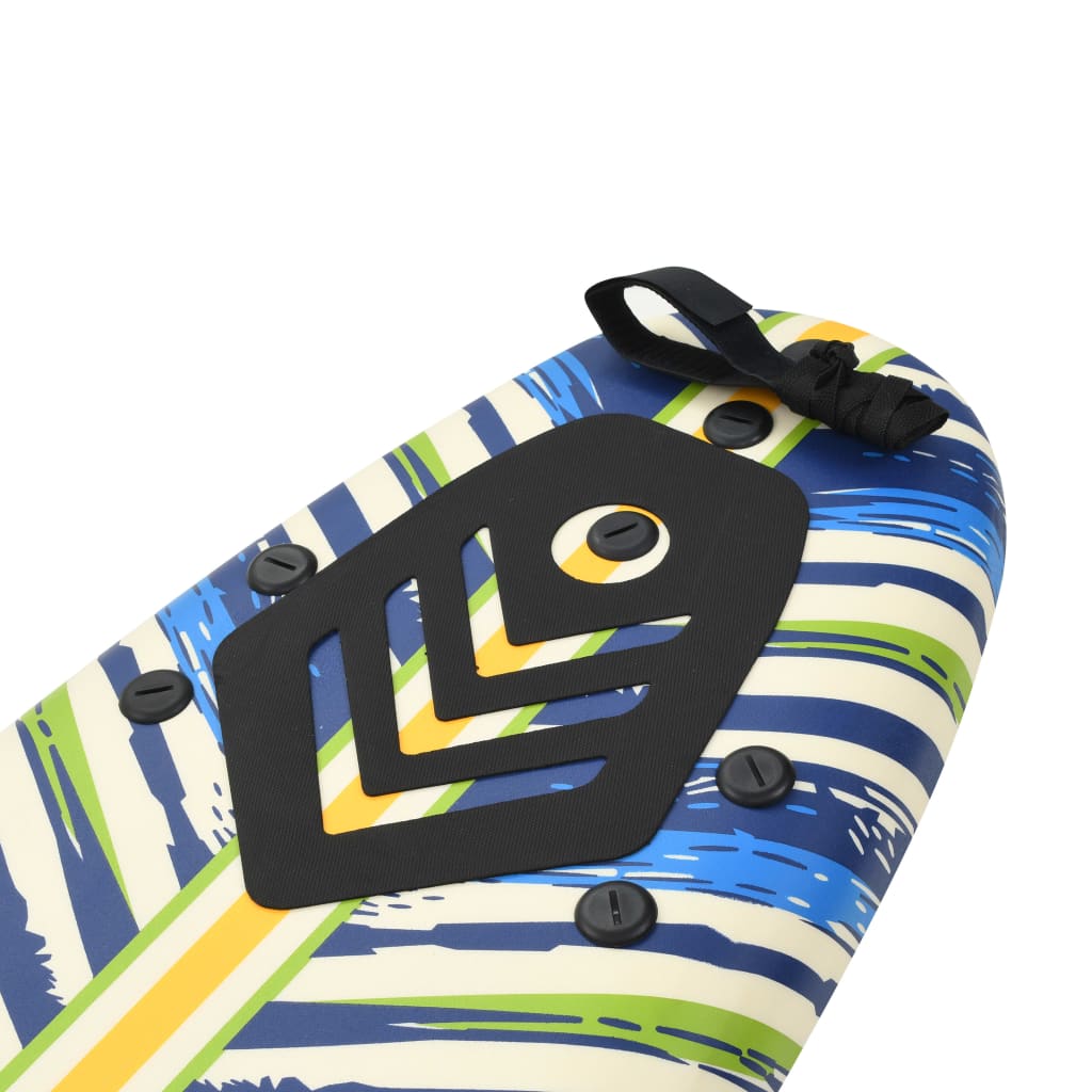 vidaXL Placă de surf, 170 cm, model frunză vidaXL Placă de surf, 170 cm, model frunză