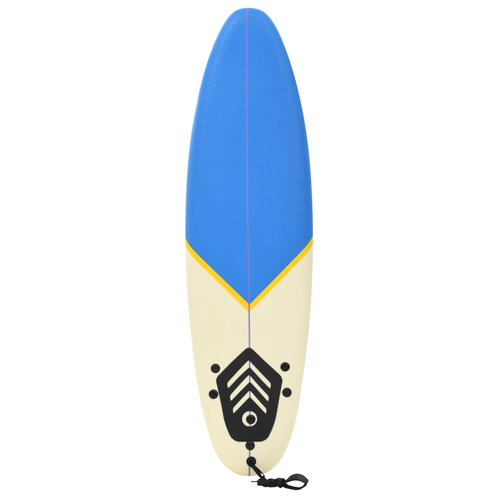vidaXL Placă de surf, 170 cm, albastru și crem vidaXL Placă de surf, 170 cm, albastru și crem