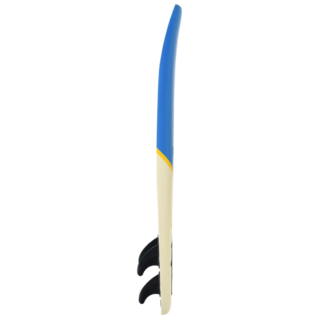 vidaXL Placă de surf, 170 cm, albastru și crem vidaXL Placă de surf, 170 cm, albastru și crem