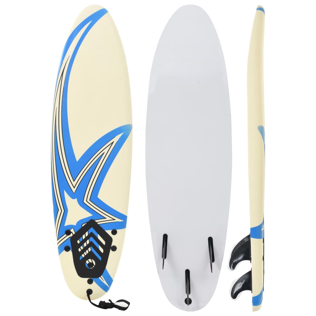 vidaXL Placă de surf, 170 cm, model stea vidaXL Placă de surf, 170 cm, model stea