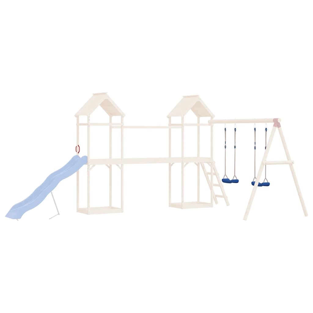 vidaXL Leagăne cu frânghii, 2 buc., albastru, 37x15 cm, polietilenă