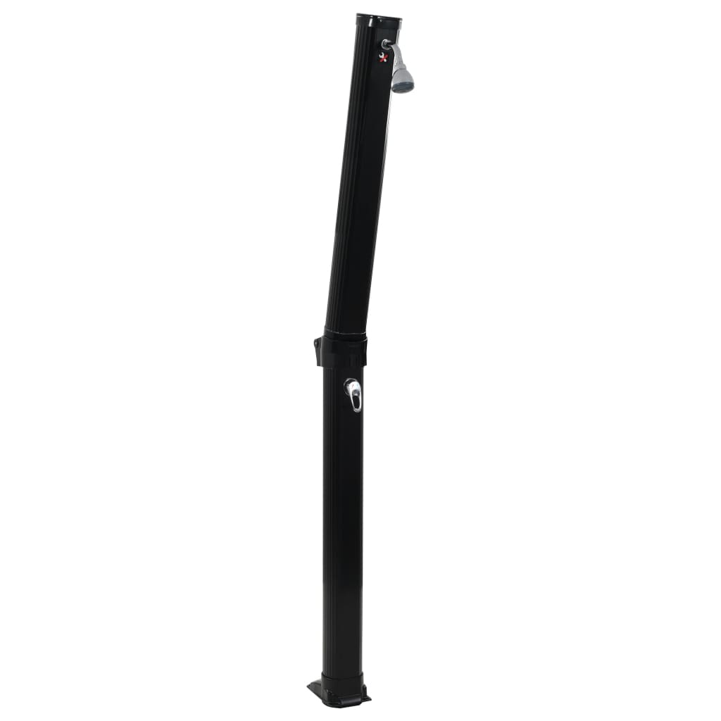 vidaXL Duș solar pliabil, negru, 214 cm, 23 L vidaXL Duș solar pliabil, negru, 214 cm, 23 L
