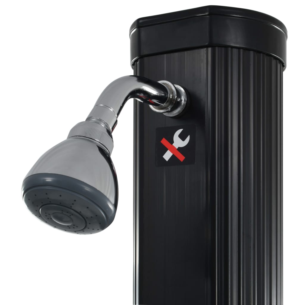vidaXL Duș solar pliabil, negru, 214 cm, 23 L vidaXL Duș solar pliabil, negru, 214 cm, 23 L