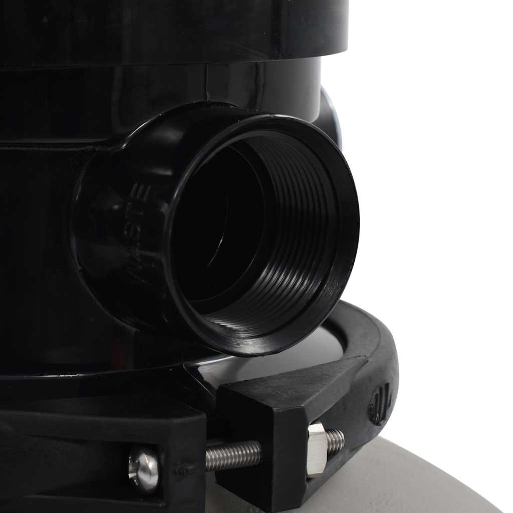 vidaXL Filtru cu nisip pentru piscină cu supapă 4 poziții gri 350 mm vidaXL Filtru cu nisip pentru piscină cu supapă 4 poziții gri 350 mm
