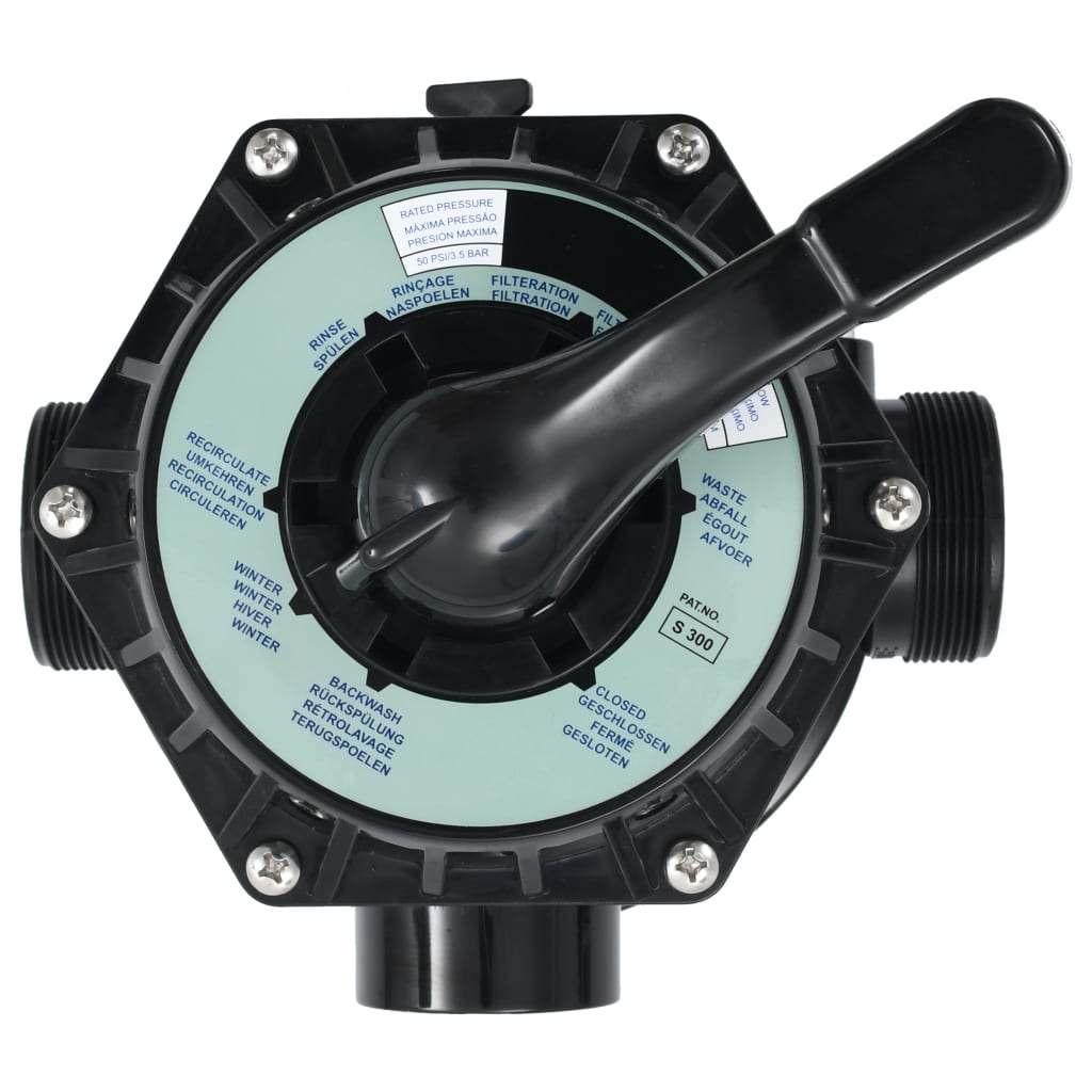 vidaXL Supapă multiport pentru filtre cu nisip ABS 1,5" 6 căi vidaXL Supapă multiport pentru filtre cu nisip ABS 1,5" 6 căi