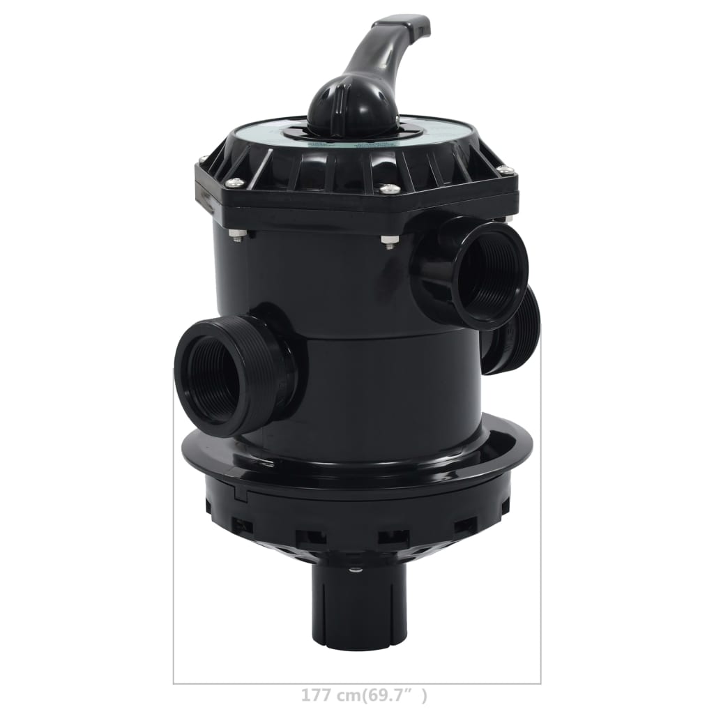 vidaXL Supapă multiport pentru filtre cu nisip ABS 1,5" 6 căi vidaXL Supapă multiport pentru filtre cu nisip ABS 1,5" 6 căi