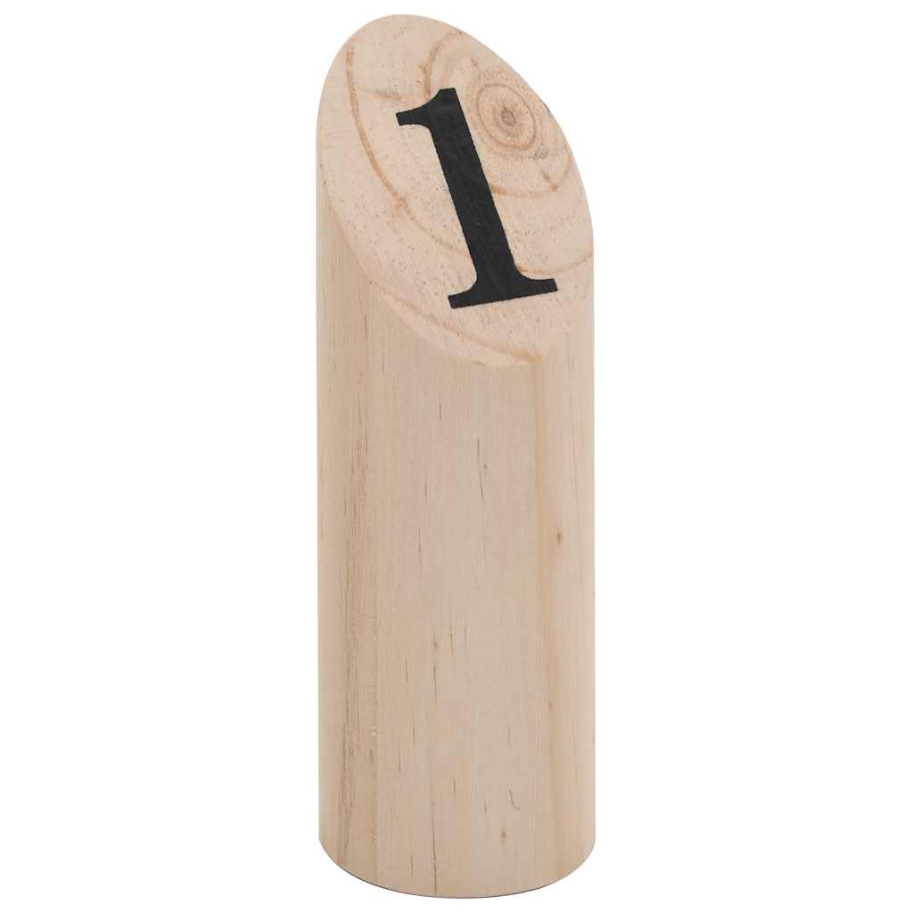 vidaXL Set pentru joc Kubb cu numere, lemn vidaXL Set pentru joc Kubb cu numere, lemn