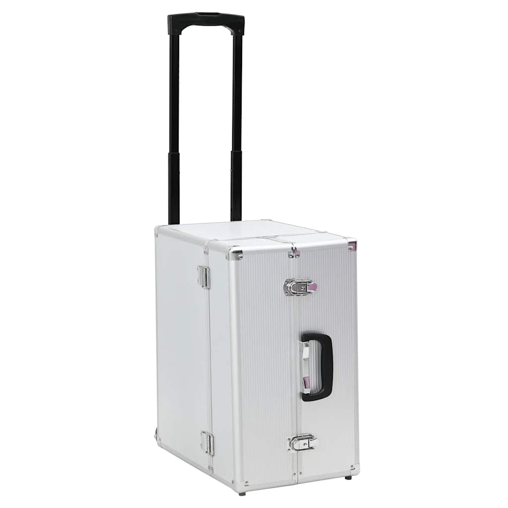 vidaXL Troler de pilot, 47 x 39 x 27 cm, argintiu, aluminiu