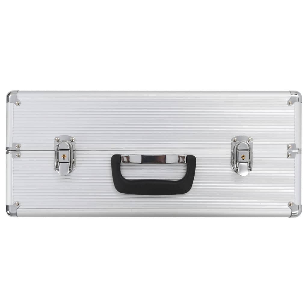 vidaXL Cutie de scule, argintiu, 47x36x20 cm, aluminiu vidaXL Cutie de scule, argintiu, 47x36x20 cm, aluminiu