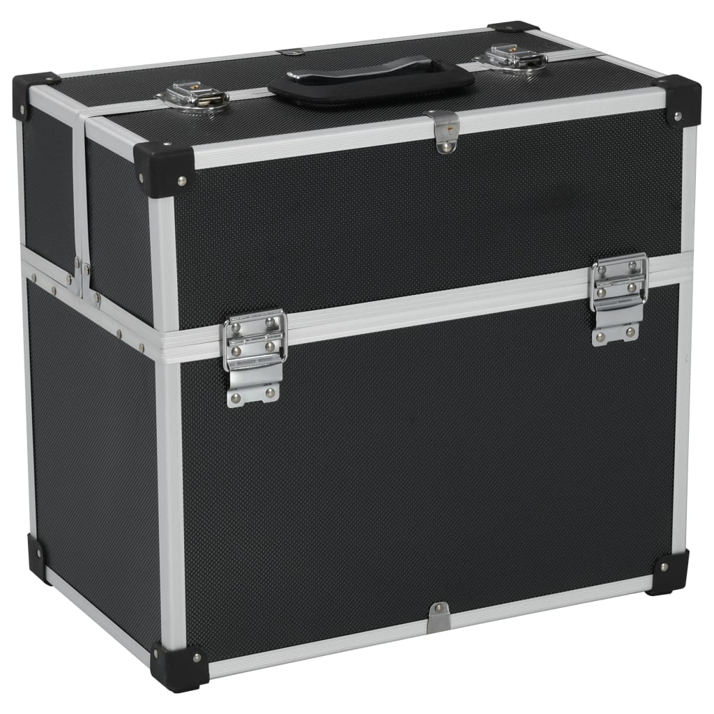 vidaXL Cutie de scule, negru, 38x22,5x34 cm, aluminiu vidaXL Cutie de scule, negru, 38x22,5x34 cm, aluminiu