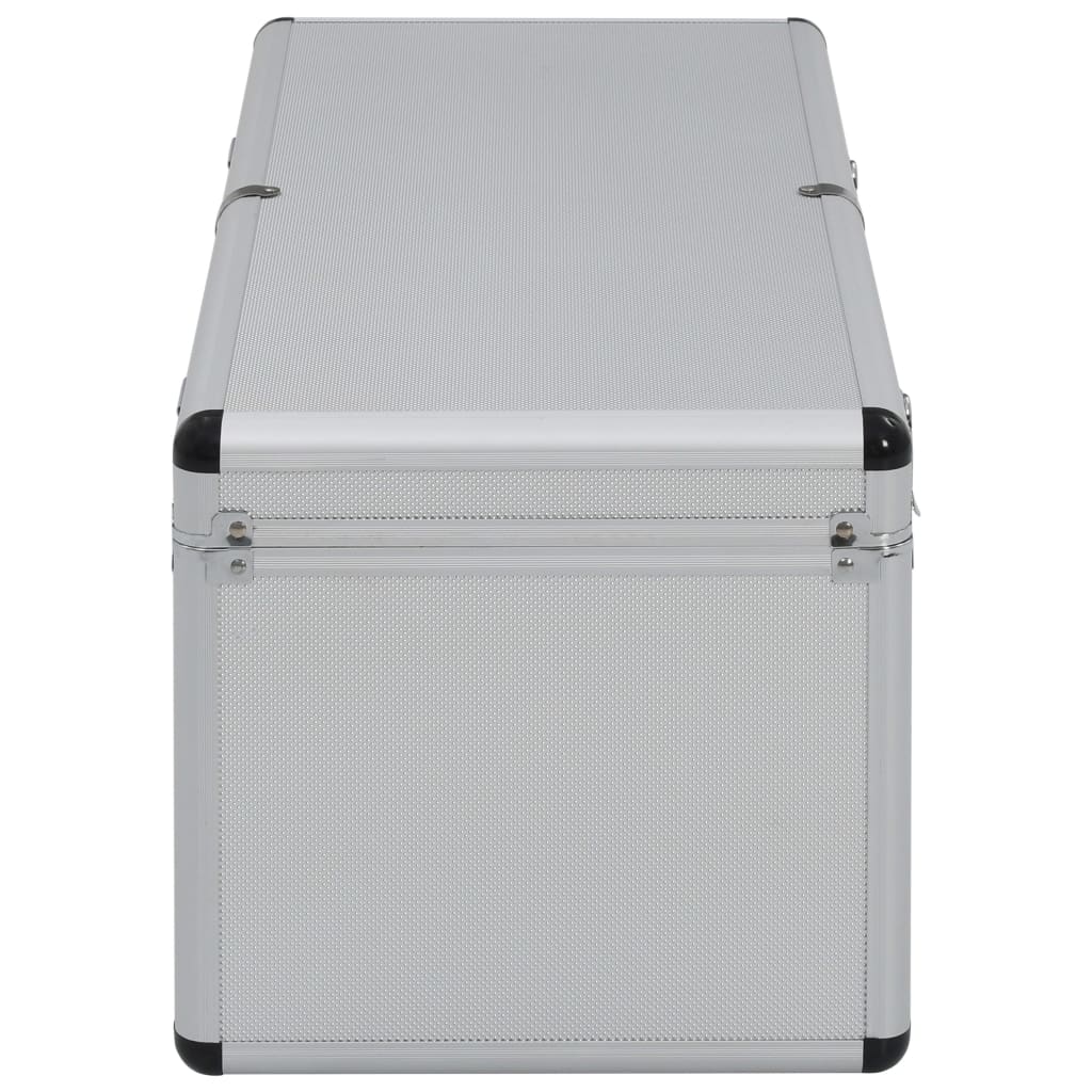 vidaXL Cutii de depozitare, 2 buc., argintiu, aluminiu vidaXL Cutii de depozitare, 2 buc., argintiu, aluminiu