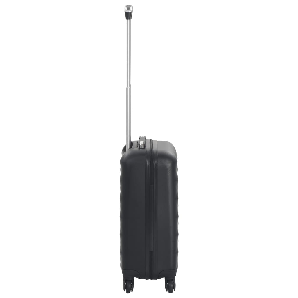 vidaXL Valiză cu carcasă rigidă, negru, ABS