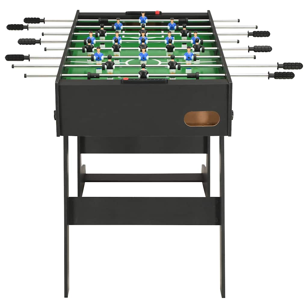 vidaXL Masă de fotbal pliantă, negru, 121 x 61 x 80 cm vidaXL Masă de fotbal pliantă, negru, 121 x 61 x 80 cm