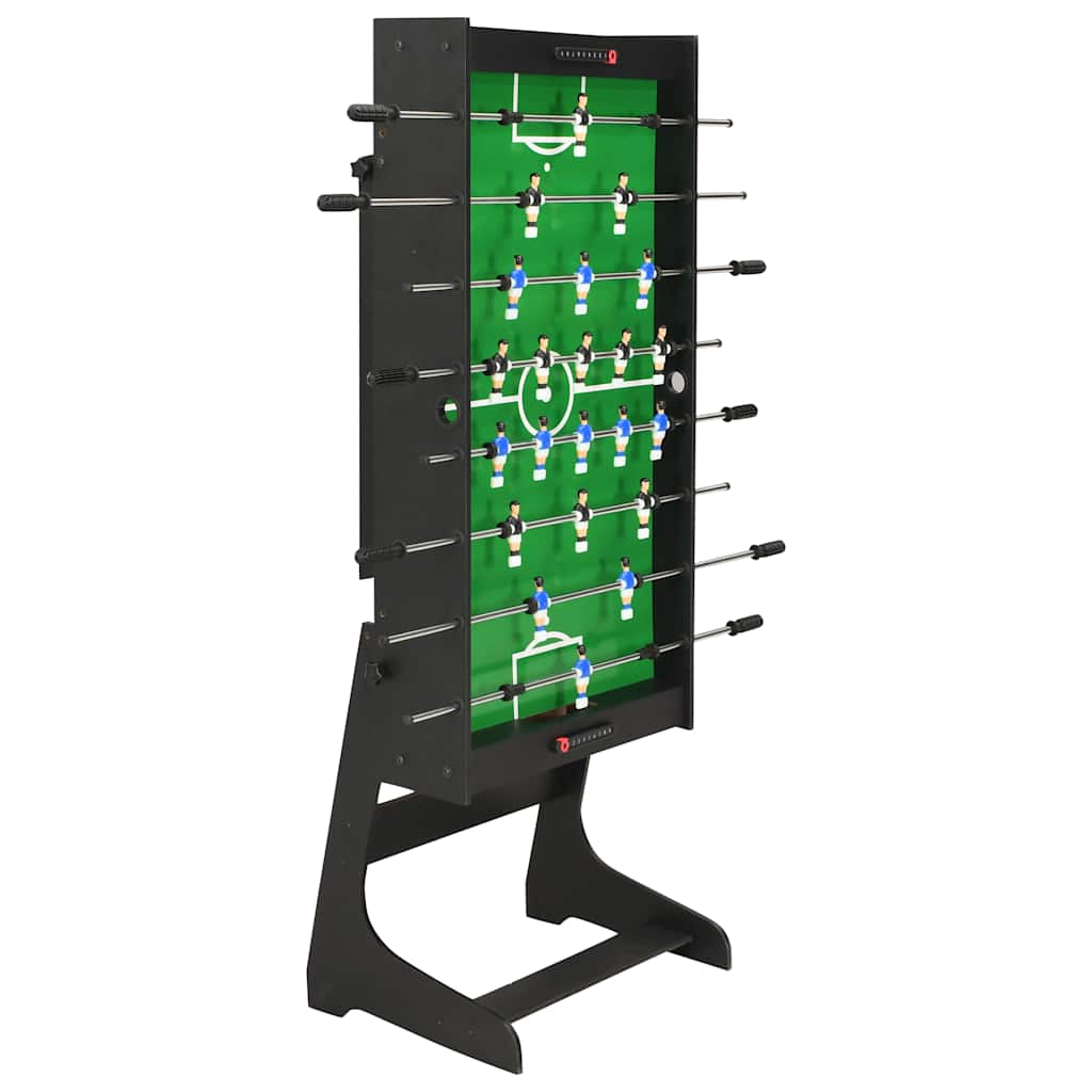 vidaXL Masă de fotbal pliantă, negru, 121 x 61 x 80 cm vidaXL Masă de fotbal pliantă, negru, 121 x 61 x 80 cm