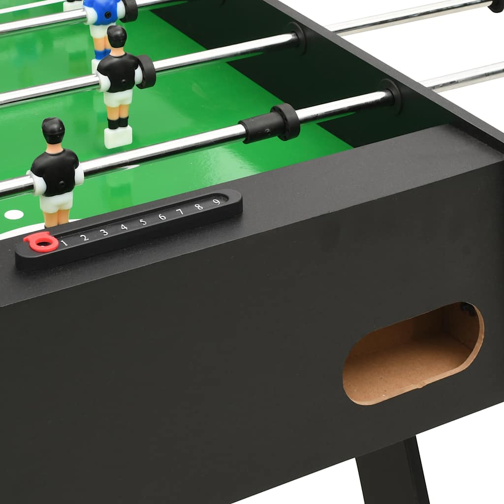 vidaXL Masă de fotbal pliantă, negru, 121 x 61 x 80 cm vidaXL Masă de fotbal pliantă, negru, 121 x 61 x 80 cm