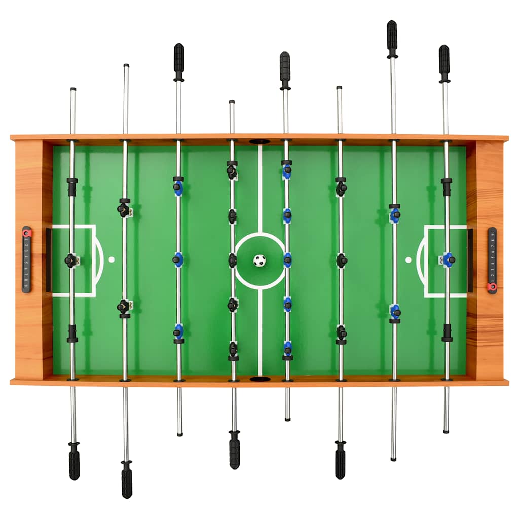 vidaXL Masă de fotbal pliantă, maro deschis, 121 x 61 x 80 cm vidaXL Masă de fotbal pliantă, maro deschis, 121 x 61 x 80 cm