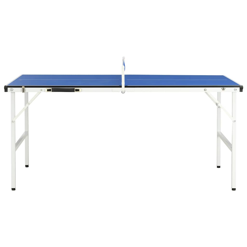 vidaXL Masă de ping pong cu fileu, albastru, 152 x 76 x 66 cm vidaXL Masă de ping pong cu fileu, albastru, 152 x 76 x 66 cm