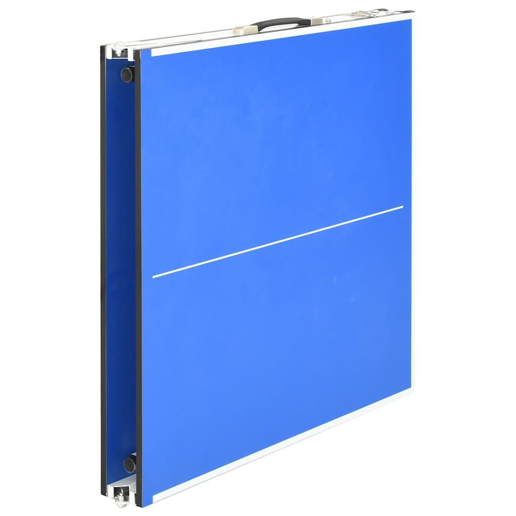 vidaXL Masă de ping pong cu fileu, albastru, 152 x 76 x 66 cm vidaXL Masă de ping pong cu fileu, albastru, 152 x 76 x 66 cm