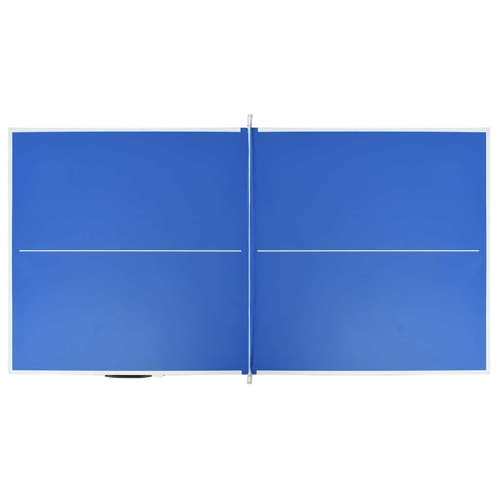 vidaXL Masă de ping pong cu fileu, albastru, 152 x 76 x 66 cm vidaXL Masă de ping pong cu fileu, albastru, 152 x 76 x 66 cm