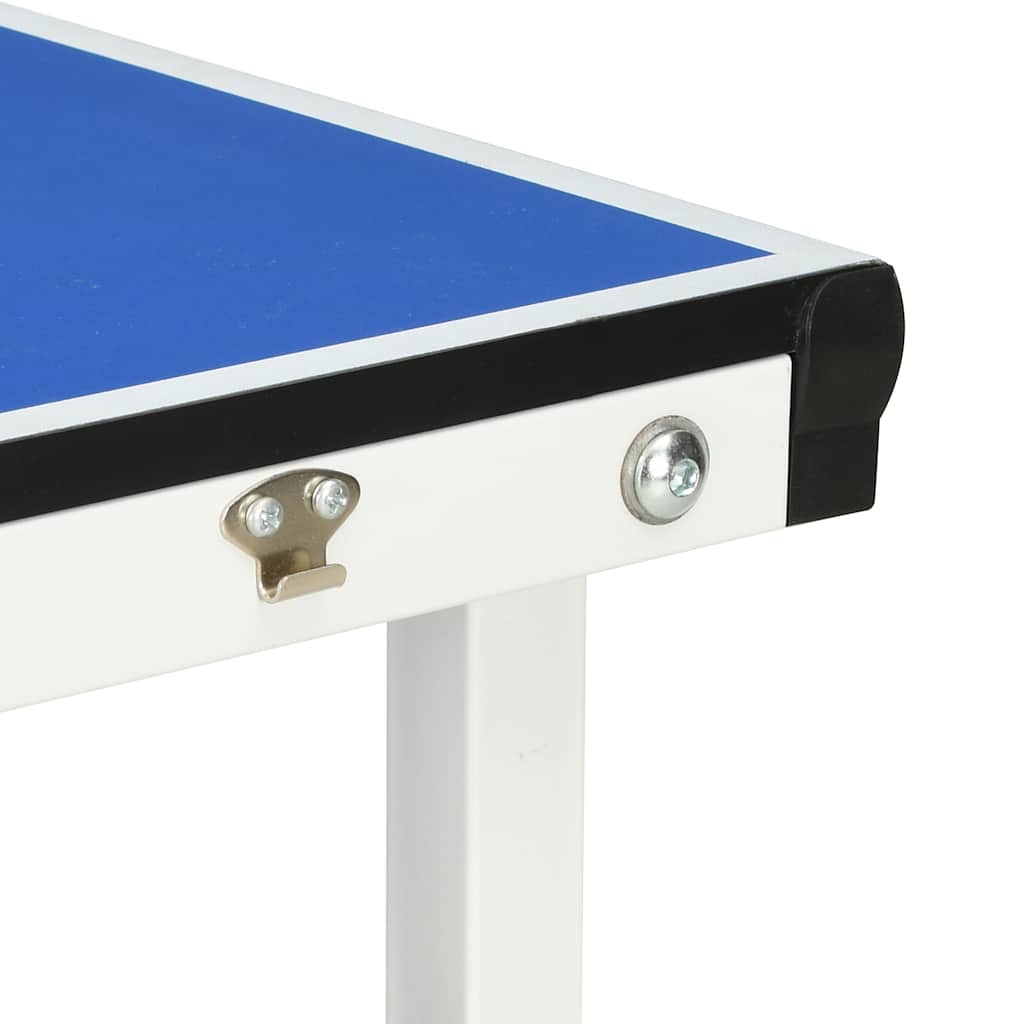 vidaXL Masă de ping pong cu fileu, albastru, 152 x 76 x 66 cm vidaXL Masă de ping pong cu fileu, albastru, 152 x 76 x 66 cm