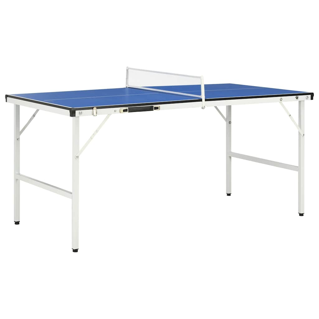 vidaXL Masă de ping pong cu fileu, albastru, 152 x 76 x 66 cm vidaXL Masă de ping pong cu fileu, albastru, 152 x 76 x 66 cm
