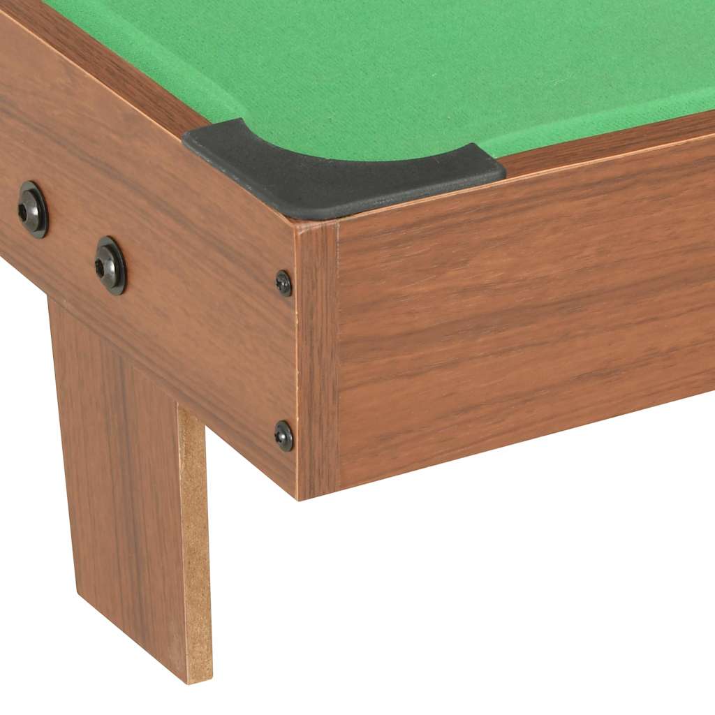 vidaXL Mini masă de biliard, 92 x 52 x 19 cm, maro și verde vidaXL Mini masă de biliard, 92 x 52 x 19 cm, maro și verde