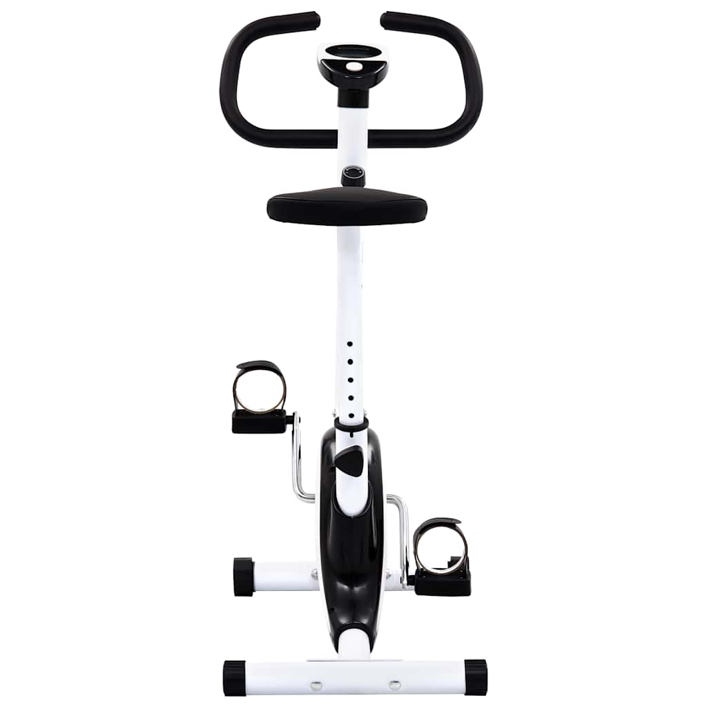 vidaXL Bicicletă fitness cu centură de rezistență, negru vidaXL Bicicletă fitness cu centură de rezistență, negru