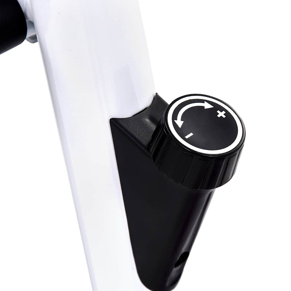 vidaXL Bicicletă fitness cu centură de rezistență, negru vidaXL Bicicletă fitness cu centură de rezistență, negru