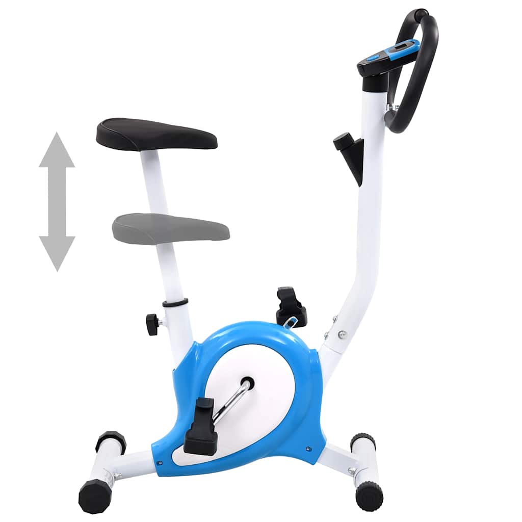 vidaXL Bicicletă fitness cu centură de rezistență, albastru vidaXL Bicicletă fitness cu centură de rezistență, albastru