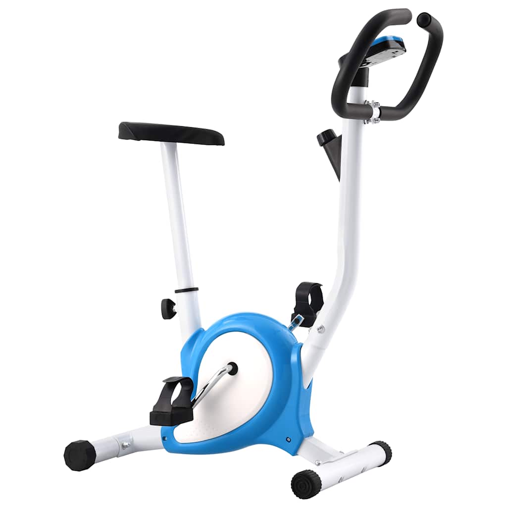 vidaXL Bicicletă fitness cu centură de rezistență, albastru vidaXL Bicicletă fitness cu centură de rezistență, albastru
