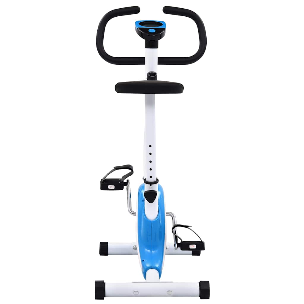 vidaXL Bicicletă fitness cu centură de rezistență, albastru vidaXL Bicicletă fitness cu centură de rezistență, albastru