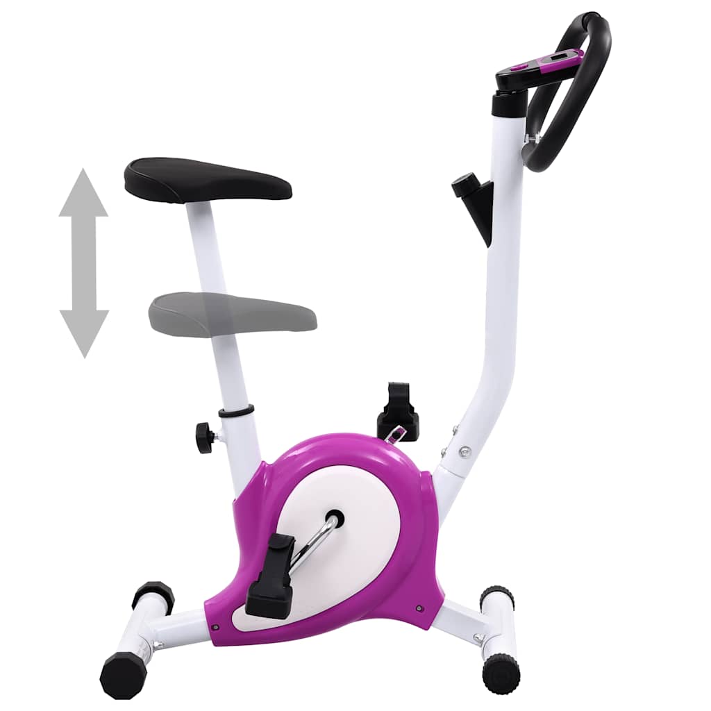 vidaXL Bicicletă fitness cu centură de rezistență, mov vidaXL Bicicletă fitness cu centură de rezistență, mov