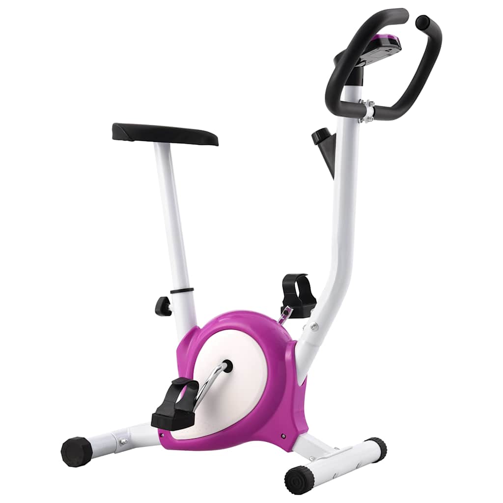 vidaXL Bicicletă fitness cu centură de rezistență, mov vidaXL Bicicletă fitness cu centură de rezistență, mov