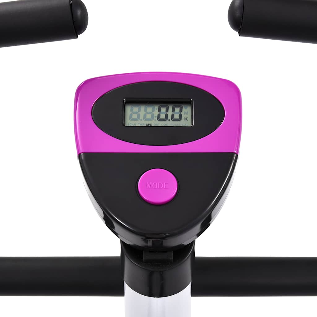 vidaXL Bicicletă fitness cu centură de rezistență, mov vidaXL Bicicletă fitness cu centură de rezistență, mov