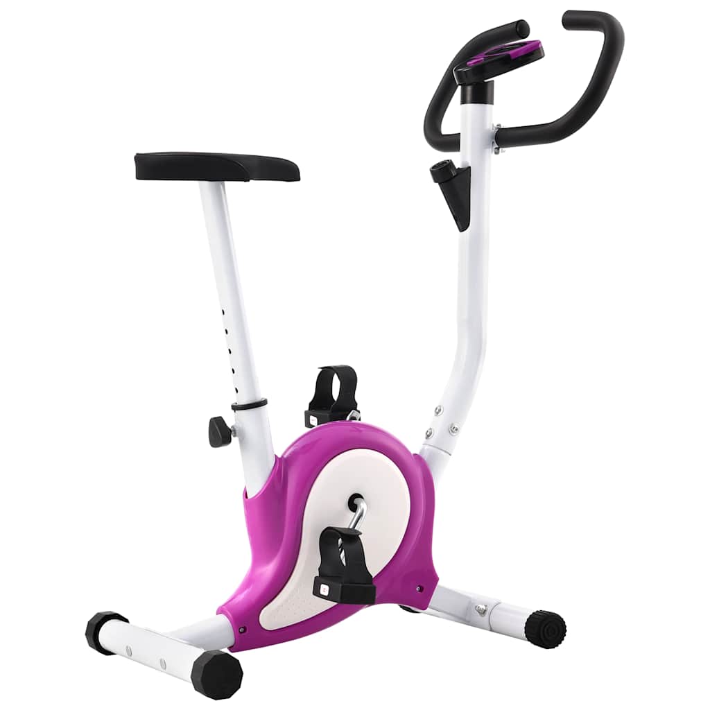 vidaXL Bicicletă fitness cu centură de rezistență, mov vidaXL Bicicletă fitness cu centură de rezistență, mov