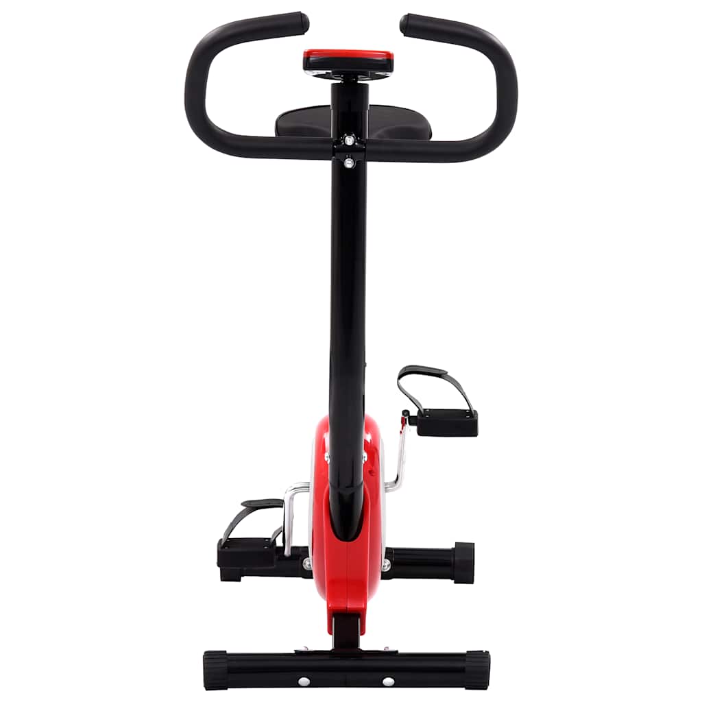 vidaXL Bicicletă fitness cu centură de rezistență, roșu vidaXL Bicicletă fitness cu centură de rezistență, roșu
