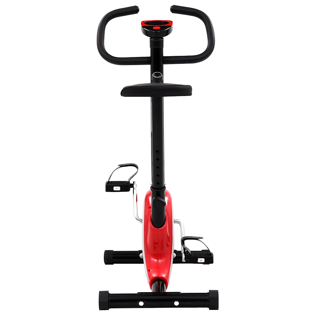 vidaXL Bicicletă fitness cu centură de rezistență, roșu vidaXL Bicicletă fitness cu centură de rezistență, roșu