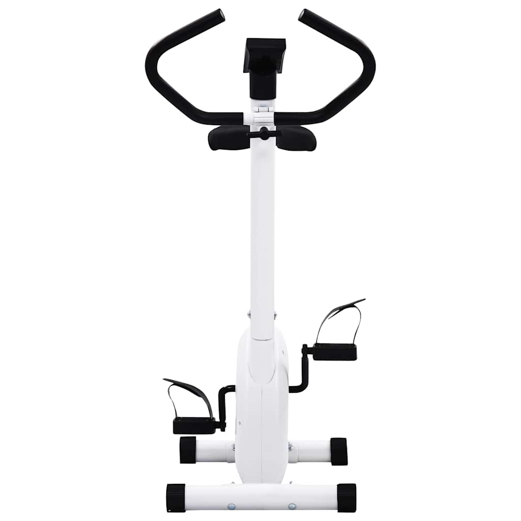 vidaXL Bicicletă fitness cu curea de rezistență, alb vidaXL Bicicletă fitness cu curea de rezistență, alb