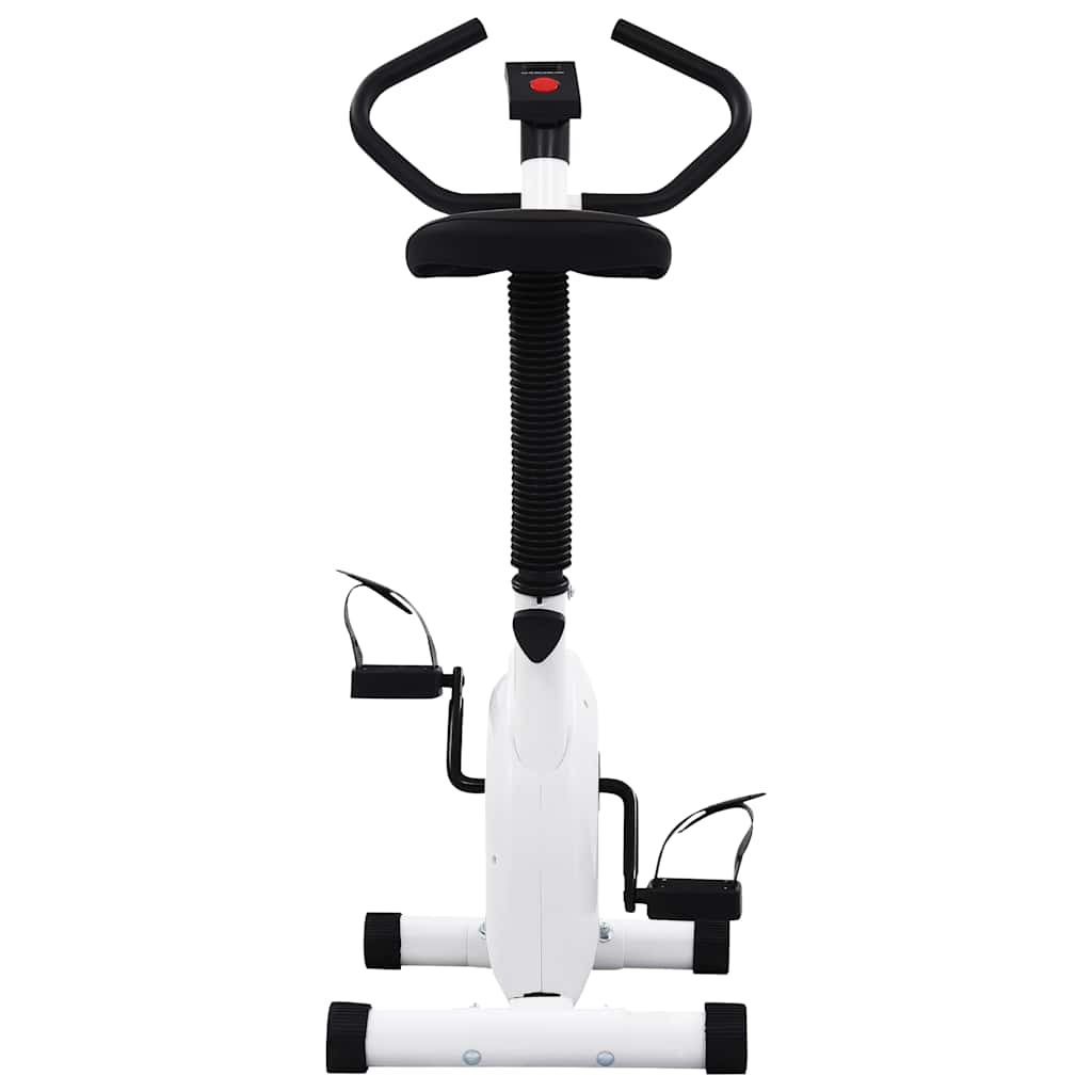 vidaXL Bicicletă fitness cu curea de rezistență, alb vidaXL Bicicletă fitness cu curea de rezistență, alb