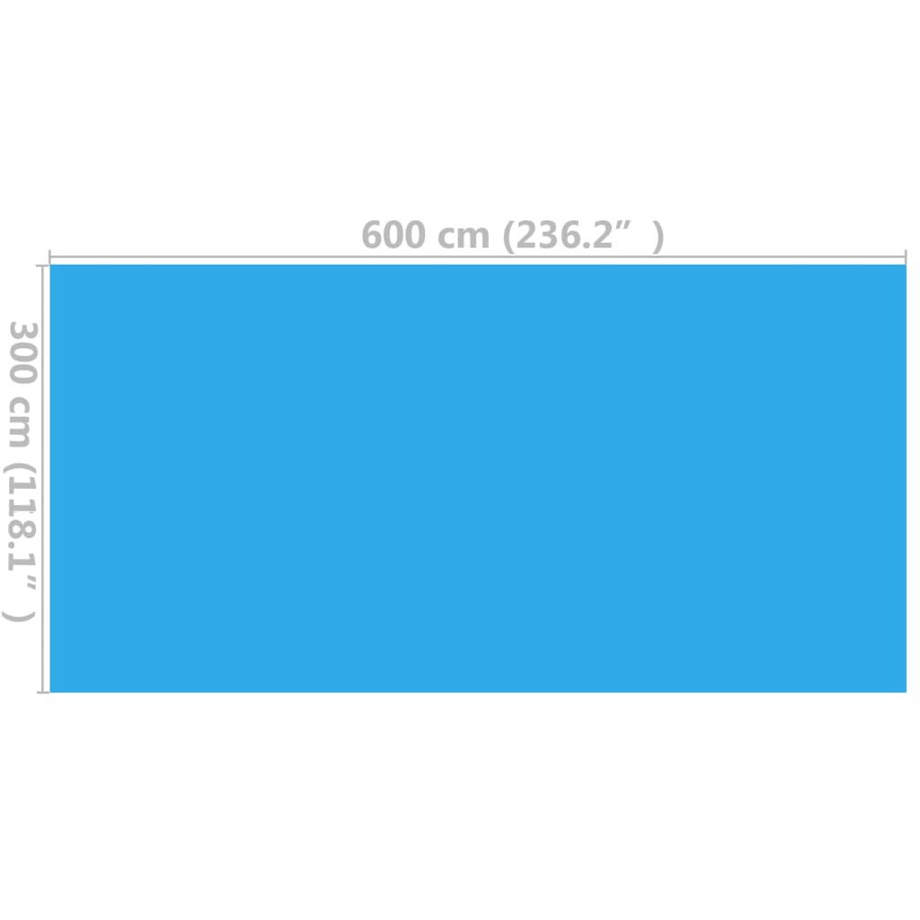 vidaXL Prelată piscină, albastru, 600 x 300 cm, PE vidaXL Prelată piscină, albastru, 600 x 300 cm, PE